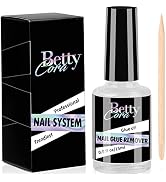 Nail Glue Remover Glue Off for Press ON Nails, BettyCora 15ML False Nails Glue on Nails Remover F...