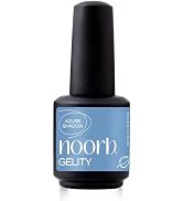 noorb beauty Quilt Blue Gel Polish, Natural Gel Nail Polish with Organic Pigments, Soak Off UV Na...