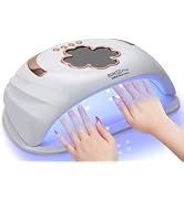 GGUP UV LED Nail Lamp for Two Hand,248W Professional Nail Dryer for Gel Polish,Large Space UV Lig...
