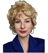ALLAURA - Betty Golden Grandma Wig for Women – Old Lady Wig Rose Gold Betty Wig, Fits All