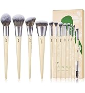 Jessup Vegan Makeup Brushes Set Premium Synthetic Powder Foundation Highlight Concealer Eyeshadow...