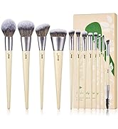 Jessup Vegan Makeup Brushes Set Premium Synthetic Powder Foundation Highlight Concealer Eyeshadow...