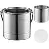 QITIUNLXY Paint Brush Cleaner Tools- Stainless Steel Brush Washer with Removable Strainer & Dust-Proof Lid, Large Capacity Rinse Cup 58 oz for Oil/Acrylic/Watercolor Brushes(Large Size)