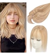 Rich Choices Hair Toppers for Women Real Human Hair 360°3D Clip in Bangs 100% Remy Human Toppers ...