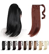 Ponytail Hair Extensions,HSPJHTM Auburn Ponytail Extension 18