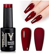 YOKE FELLOW Gel Nail Polish, 1 Pcs 10ml Red Soak Off Gel Polish Nail Art Manicure Salon DIY Gel N...