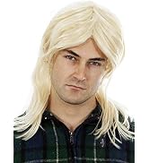 ALLAURA - Garth Wig Blonde Mullet Wigs Men 80s Costumes Mens Mullet Wig - Joe Dirt Mullet Wig Blo...