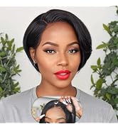 WBTH Pixie Cut Wig Human Hair 5X5 HD Lace Straight Wear and Go Glueless Wigs Human Hair Pre Pluck...