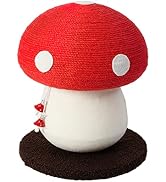 PECHVINO Mushroom Cat Scratching Post - Unique Design, Sisal-Wrapped, Ideal for Medium and Small ...