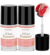 LOUINSTIC Gel Nail Remover (2 Pack) Burst Gel Polish Remover Within 2-5 Minutes,Removedor de Esma...