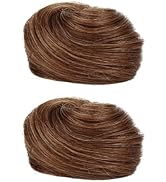 2 PCS Mini Claw Clip in Messy & Cat Ears Hair Bun Extensions Wig Human hair Accessory Updo Hairpi...