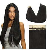 Lashey Tape in Hair Extensions Human Hair for Black Women Straight Human Hair 50g/pack 20pcs Tape...