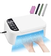 RALAMOND UV LED Light for Gel Nails 180W, Corded Mega Gel UV LED Nail Lamp with 5 Timer, Professi...