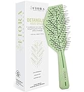Hair Detangling Brush by Fiora Naturals - 100% Bio-Friendly Detangler hair brush w/ Ultra-soft Br...