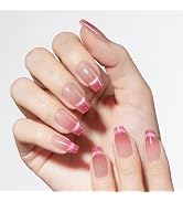 Beetles Cat Eye Press On Nails 30 Pcs in 10 Sizes Short Coffin French Cat Eye Fake Nails Reusable...