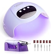 Gellen UV LED Nail Lamp with Electric Nail Drill, 72W UV Light Nail Dryer for Nails, Nail Files f...