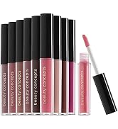 Beauty Concepts Lip Gloss Collection- 10 Piece Lip Gloss Set in Nude Colors