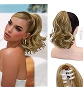 NAYOO Claw Clip Ponytail Extension Blonde 12