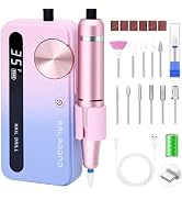 RALAMOND Nail Drill Professional, 35000 RPM Electric Cordless Nail File for Acrylic Nails, Portab...
