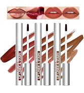Lip Stain Peel Off, 3 Pcs Peel Off Lip Liner Stain Set Lip Tint Stain Peel Off Lip Stains for Wom...