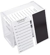 NAGARAKU Magnetic Lash Extension Storage Box, False Eyelashes Organiser Box 5 Layers Dustproof Ey...