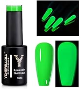 YOKE FELLOW Glow in the Dark Gel Nail Polish, 10ML Luminous Gel Nail Polish Halloween Fluorescent...