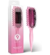 Bounce Curl Define EdgeLift Brush, 5-in-1 Tool for Effortlessly Defined Curls, Waves & Coils, Red...
