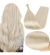 light blonde hair extensions human hair i tip hair extensions real human hair for wedding party