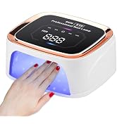GGUP UV LED Nail Lamp, Cordless Nail Lamp 108W Rechargeable UV Nail Lamp for Gel Nails with Large...