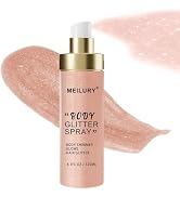 Body Glitter Spray, Glitter Spray Mist, Moisturizing Body Shimmer Luminizer, Quick-Drying Non-Sti...