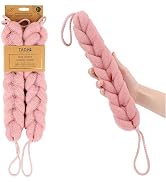TADA Natural Beauty - Back Loofah Back Scrubber with Handle, Loofa Sponge Body Bath Scrubber for ...