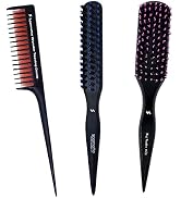 Spornette Little Wonder Teasing Comb Bundle with Little Wonder Boar Teasing Brush and Big Wonder ...