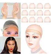 Ms Aloe HD Wig Cap Thin Invisible Wig Caps HD Wig Caps for Lace Front Wig Stocking Wig Caps Brown...