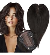 S-noilite Human Hair Toppers, Real Human Hair Toppers,Hair Toppers for Women 100% Real Human Hair...