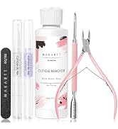 Makartt Cuticle Remover Kit, Nail Care Kit with Cuticle Oil Pen, Cuticle Trimmer, Nail File & 120...