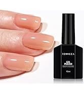 TOMICCA Nude Gel Nail Polish, Clear Nude Gel Polish, Jelly Nail Polish Quick Dry, Translucent Nud...