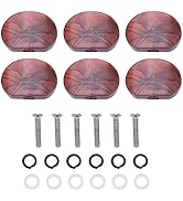 6Pcs Guitar Tuning Peg Caps Tuners Machine Head Replacement Tuner Buttons Knobs Set for Guitar Ac...