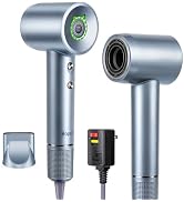 Hair Dryer - Bopcal Ionic Blow Dryer with Concentrator for All Hair Types,110000 RPM High-Speed F...