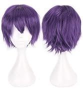 Kediciz Holiday Wig Anime Costume Cosplay Wigs Short Anti-alice Synthetic Party Hair for Women Me...