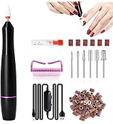 Moosec Electric Nail Drill, Portable Electric Nail File Efile Set for Acrylic Gel Nails, Electric...