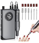 YOKE FELLOW Acrylic Nail Drill, 40000rpm Portable Nail Drill with HD LCD Display Professional E F...