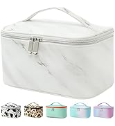 Meiyuuo Makeup Bag Cosmetic Bags Small for Women Zipper Pouch Makeup Organizer Waterproof Cute (W...