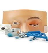GETPUCHRA Makeup Practice face Eye Makeup Silicone Makeup Practice Board Realistic Face Model Mak...