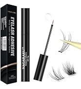 NAGARAKU Lash Cluster Glue, Lash Glue for DIY Lash Extensions White Long Retention Eyelash Glue P...