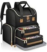 YOREPEK Extra Large Nail Polish Organizer Case Backpack Holds 96 to 100+ Bottles(15ml/0.5 fl.oz) ...