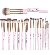 Personalized Make Up Brushes Makeup Brushes 15pcs Professional Custom Makeup Brushes Set Premium ...