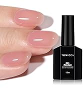 TOMICCA Jelly Pink Gel Nail Polish, Peach Pink Gel Polish, Light Nude Pink Nail Polish Quick Dry,...