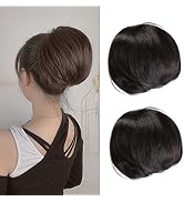 Messy Hair Bun Extensions Wig Accessory Updo Hairpieces for Women Girls Synthetic Hair Pieces Bun...