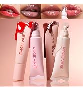 Bekoeen 4 Pcs Hydrating Lip Gloss Lip Jam Set, Glow Tinted Lip Jelly, High Shine Glass Finish Nud...