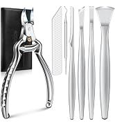 7PCS Ingrown Toenail Removal Kit, Professional Pedicure Tools for Feet, Toe Nail Clippers & Pedic...
